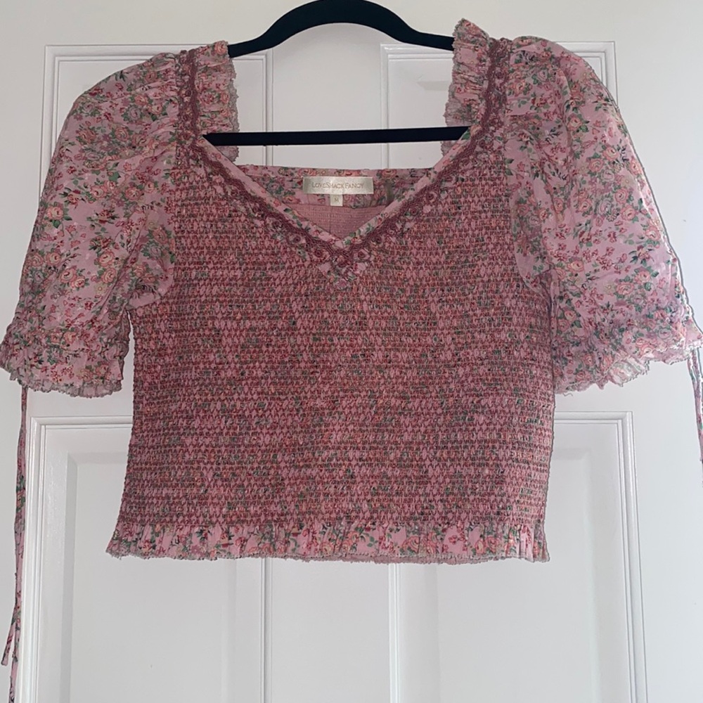 LoveShackFancy Pink top